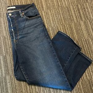 Levis blue ribcage jeans